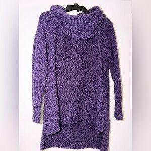 Liz Claiborne Textured Purple Cardigan